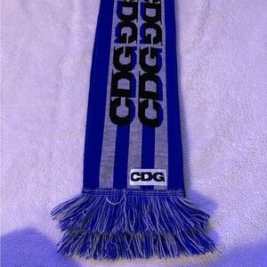 CDG Blue & Gray Logo Scarf